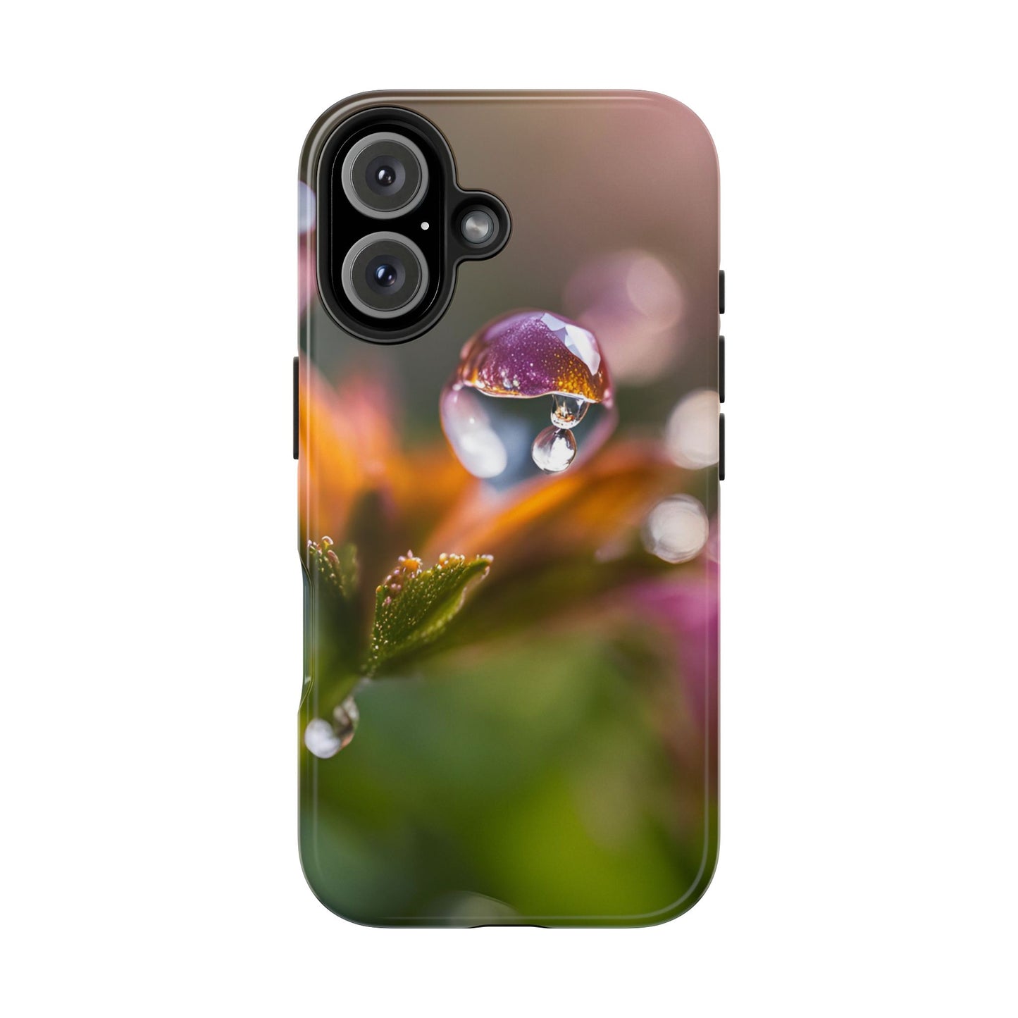 Nature-Inspired Tough Phone Case with Floral Design