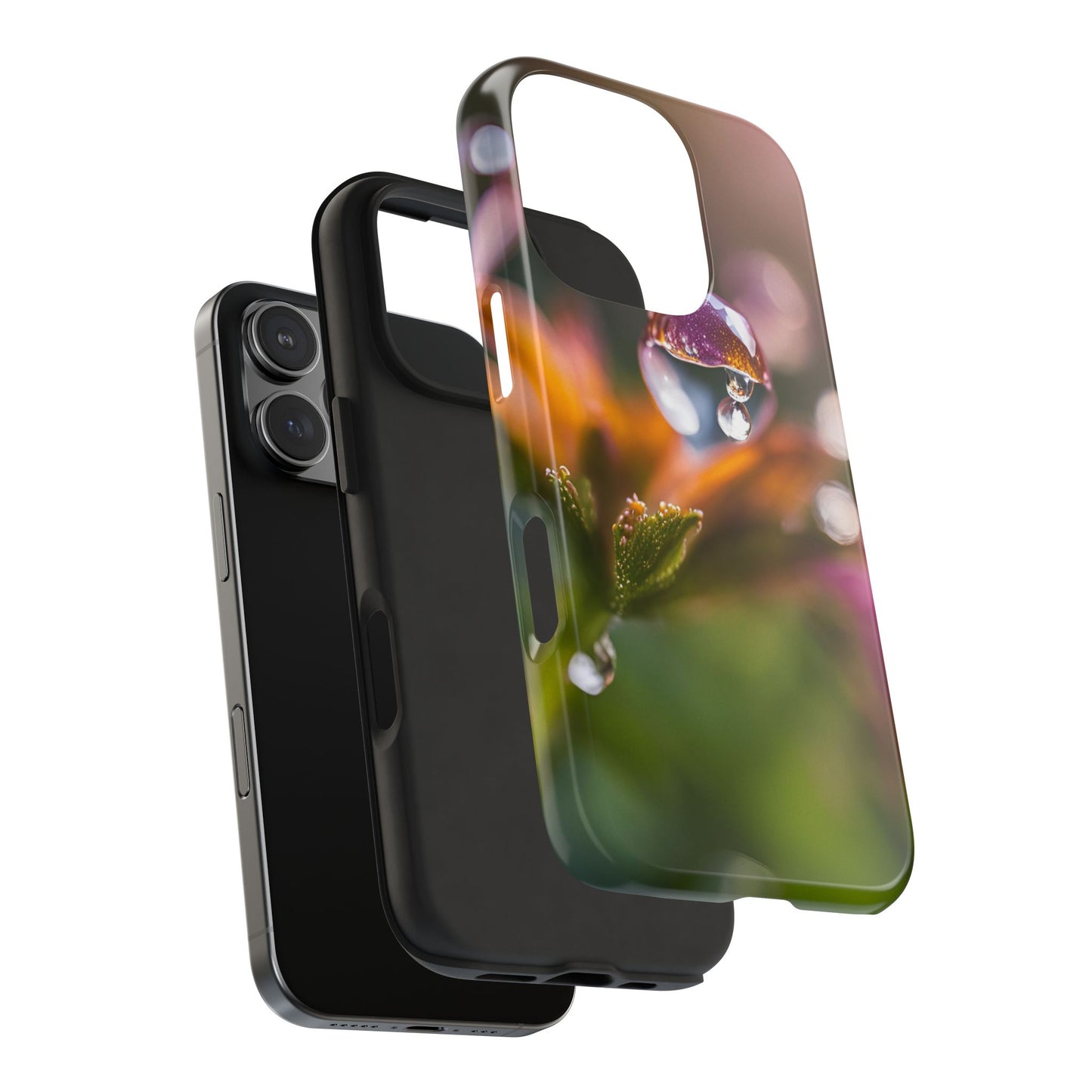 Nature-Inspired Tough Phone Case with Floral Design