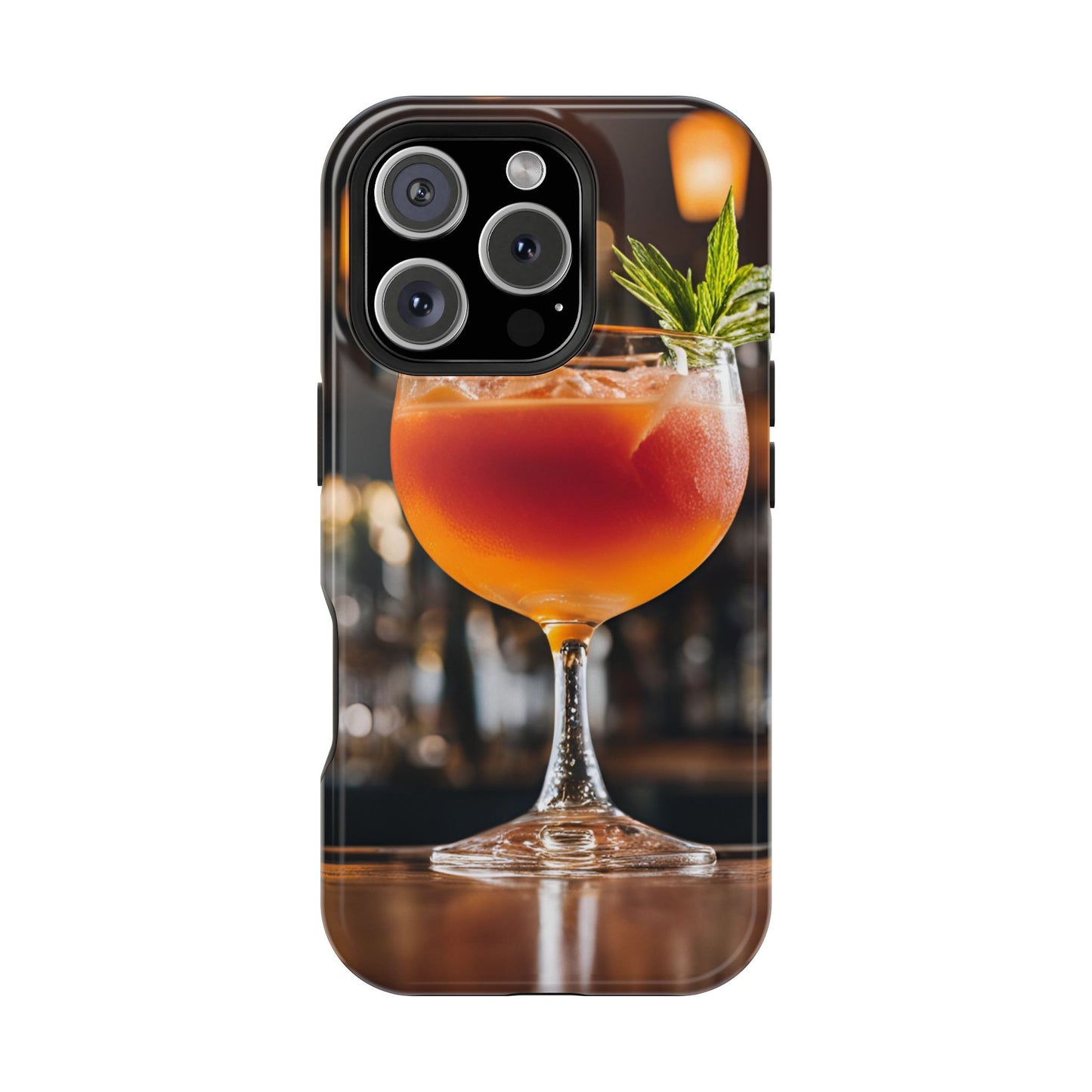 Cocktail-Themed iPhone Case, Perfect Gift for Mixology Lovers, Stylish Phone